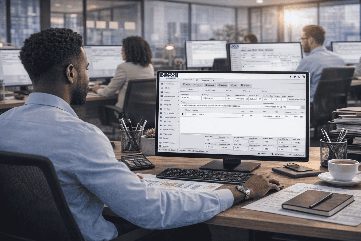 Tela do Sistema Rossi Web